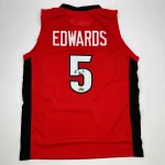 Anthony Edwards Autographed #5 Georgia Basketball Jersey