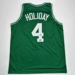 Jrue Holiday Autographed #4 Boston Basketball Jersey