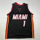 Chris Bosh Autographed #1 Miami Basketball Jersey