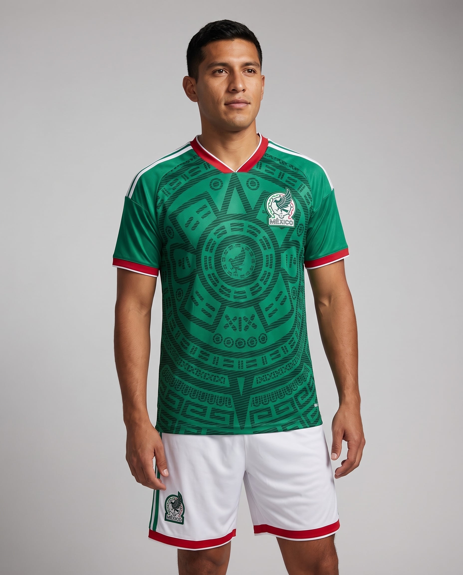 Mexico National Team Jersey Home Green Soccer Set | 99Jersey