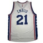 Autographed Joel Embiid #21 Philadelphia 76ers Basketball Jersey