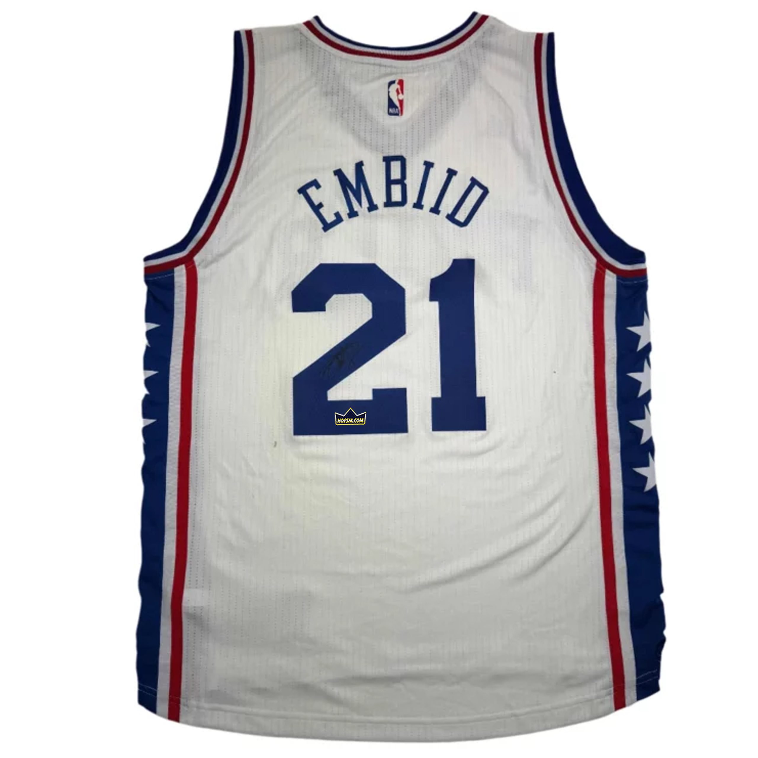 Autographed Joel Embiid #21 Philadelphia 76ers Basketball Jersey