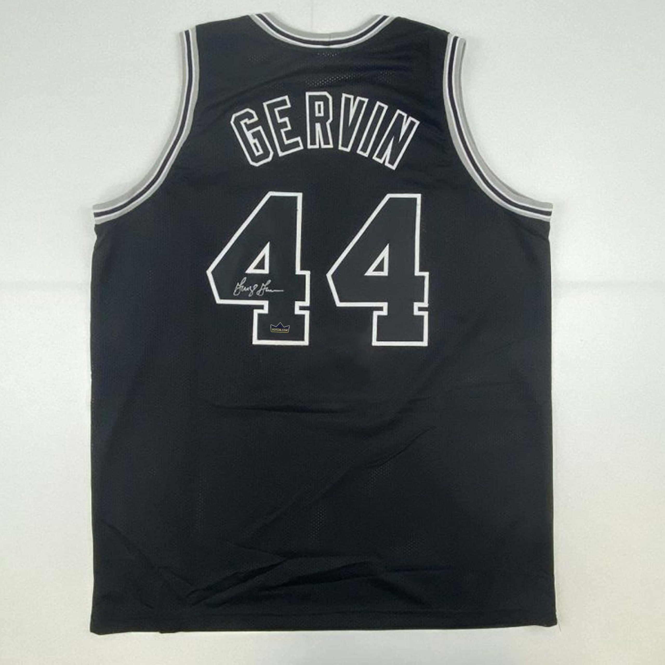 Autographed George Gervin #44 San Antonio Spurs Basketball Jersey
