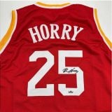 Autographed Robert Horry #25 Houston Rockets Basketball Jersey