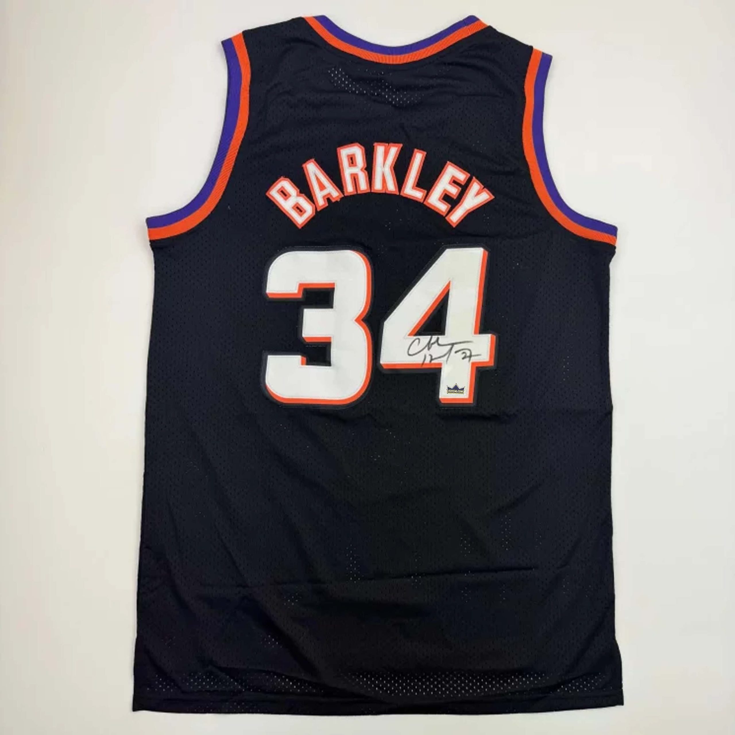 Autographed Charles Barkley #34 Phoenix Suns Basketball Jersey