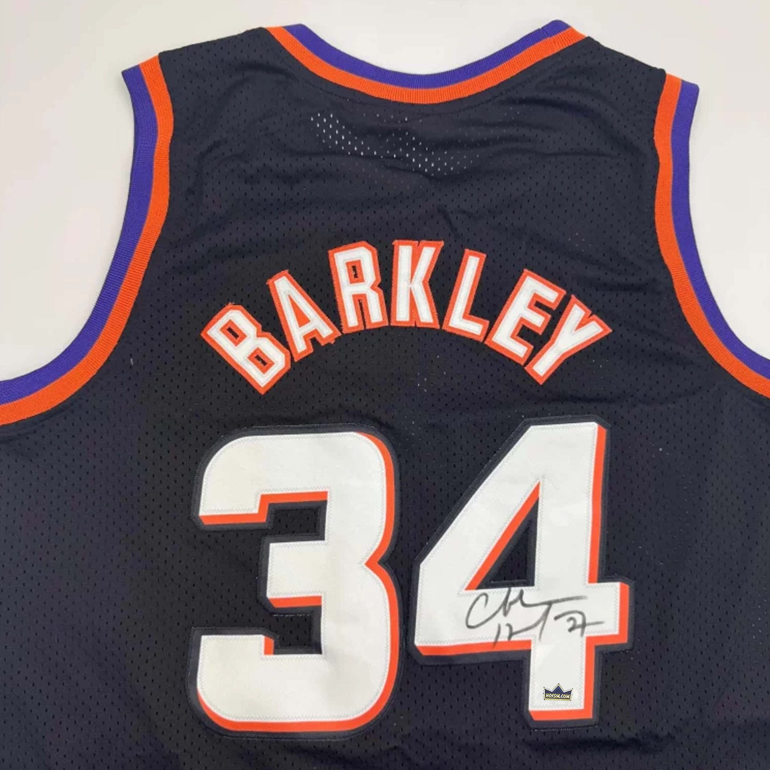 Autographed Charles Barkley #34 Phoenix Suns Basketball Jersey - Image 3