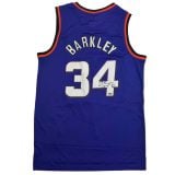 Charles Barkley Autographed #34 Phoenix Suns Purple Basketball Jersey