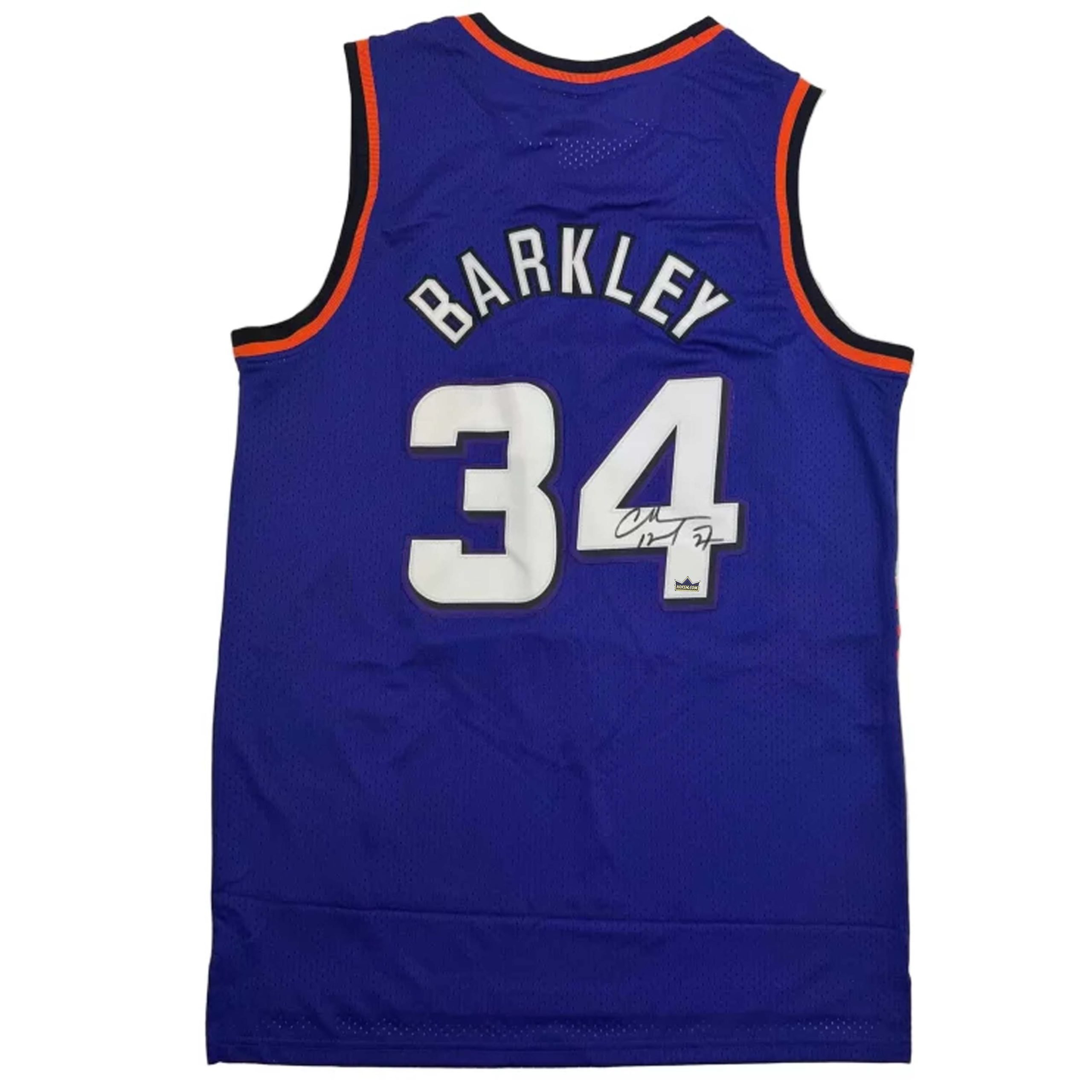 Autographed Charles Barkley #34 Phoenix Suns Basketball Jersey