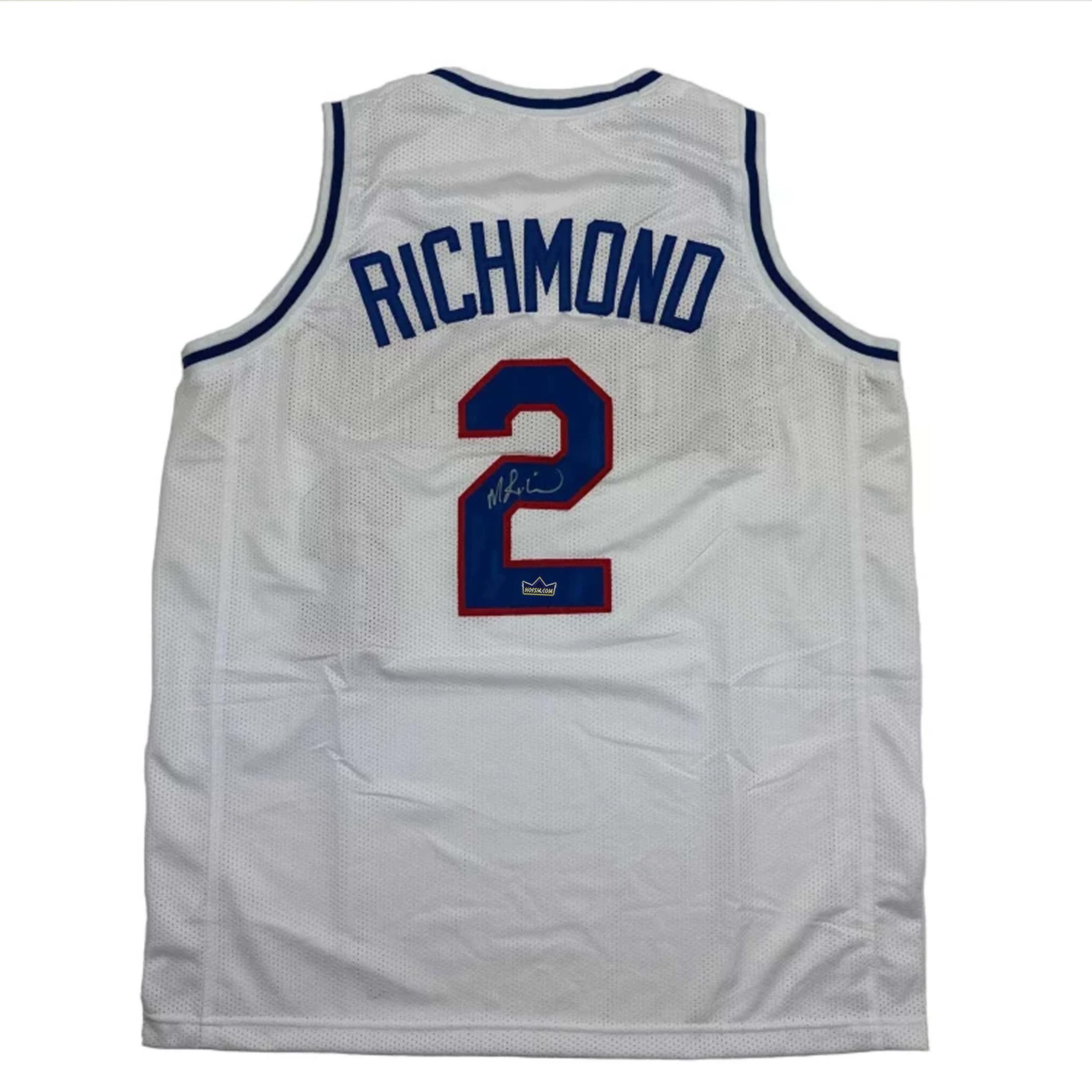 Autographed Mitch Richmond #2 Sacramento White Basketball Jersey