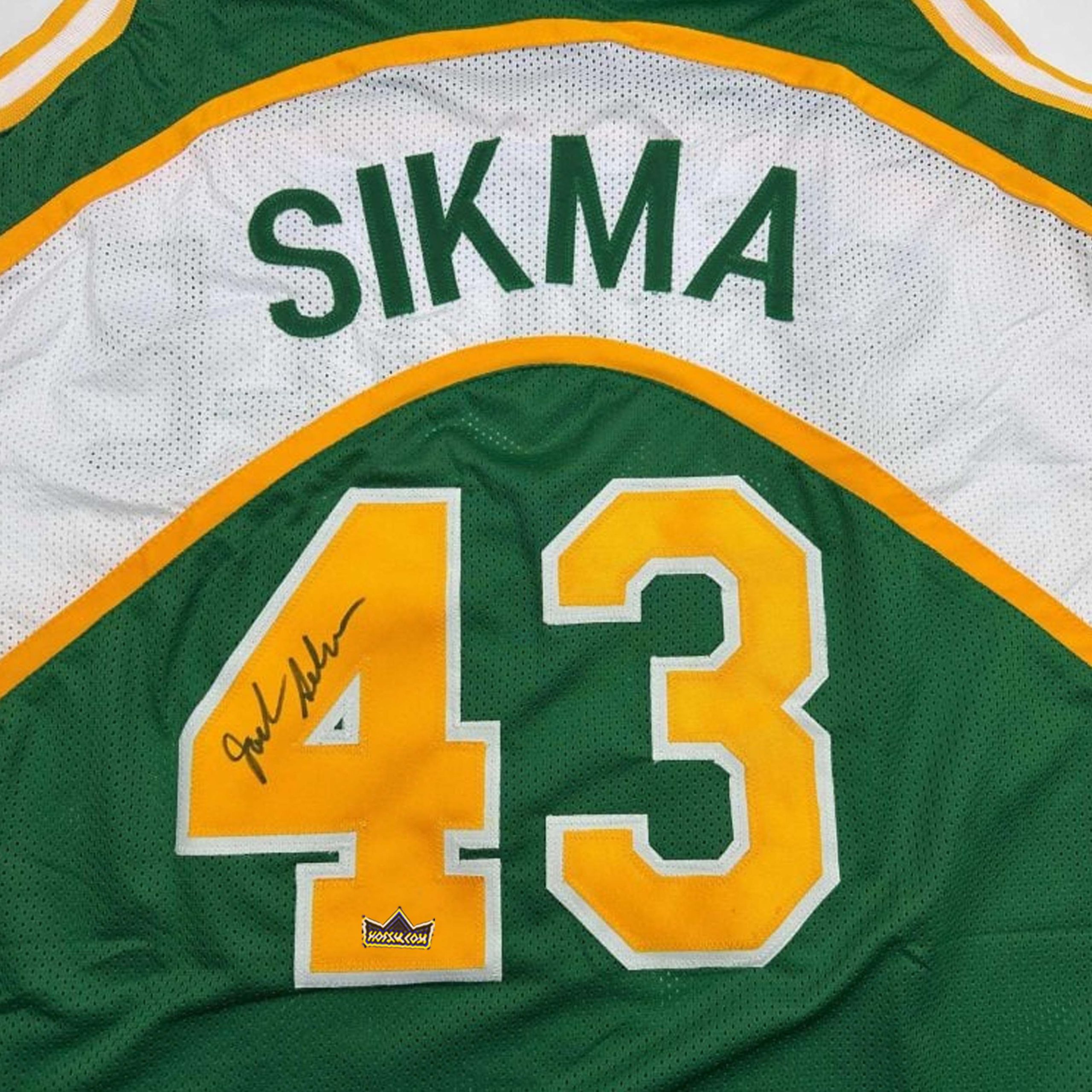 Autographed Jack Sikma #4 Seattle Supersonics Basketball Jersey
