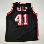 Glen Rice Autographed #41 Miami Basketball Jersey