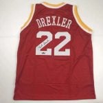 Clyde Drexler Autographed #22 Houston Basketball Jersey