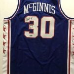 George McGinnis Autographed #30 Philadelphia Basketball Jersey