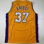 Ron Artest Autographed #37 Los Angeles Basketball Jersey