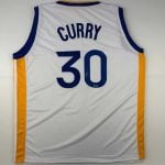 Stephen Curry Autographed #30 Golden State Basketball Jersey