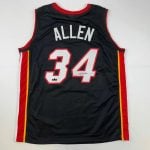 Ray Allen Autographed #34 Miami Heat Basketball Jersey