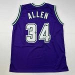Ray Allen Autographed #34 Milwaukee Bucks Basketball Jersey