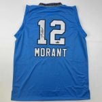 Ja Morant Autographed #12 Memphis Basketball Jersey