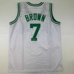 Dee Brown Autographed #7 Boston Celtics Basketball Jersey