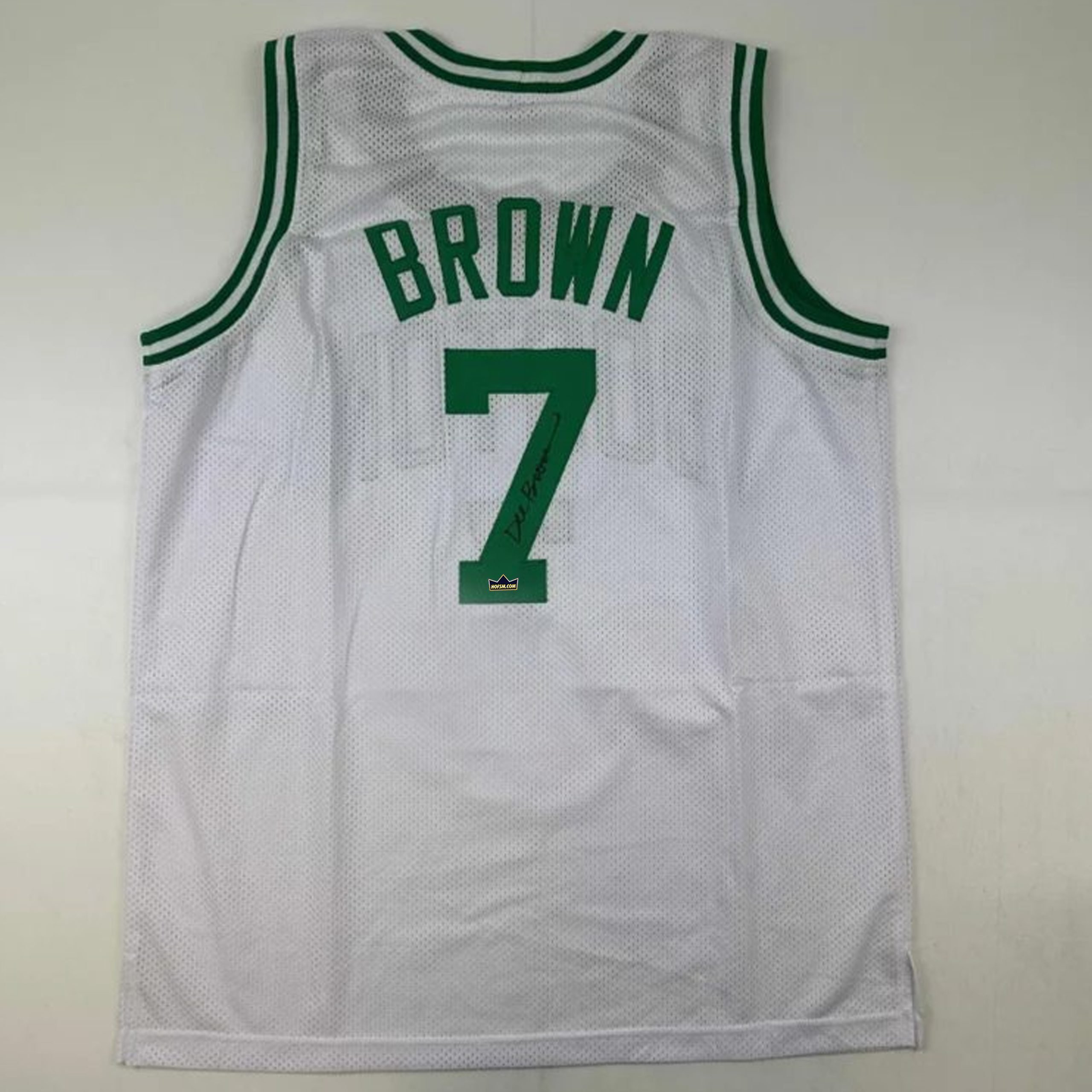 Dee Brown Autographed #7 Boston Celtics Basketball Jersey