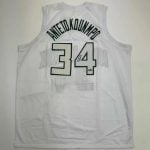 Giannis Antetokounmpo Autographed #34 Milwaukee Bucks Basketball Jersey