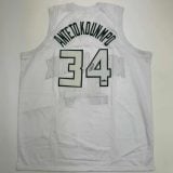 Giannis Antetokounmpo Autographed #34 Milwaukee Bucks Basketball Jersey