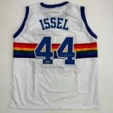 Dan Issel Autographed #44 Denver Nuggets White Basketball Jersey