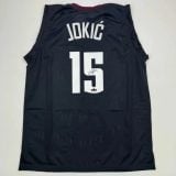 Nikola Jokic Autographed #15 Denver Nuggets Black Basketball Jersey