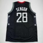 Autographed Alperen Şengüns #28 Houston Rockets Basketball Jersey