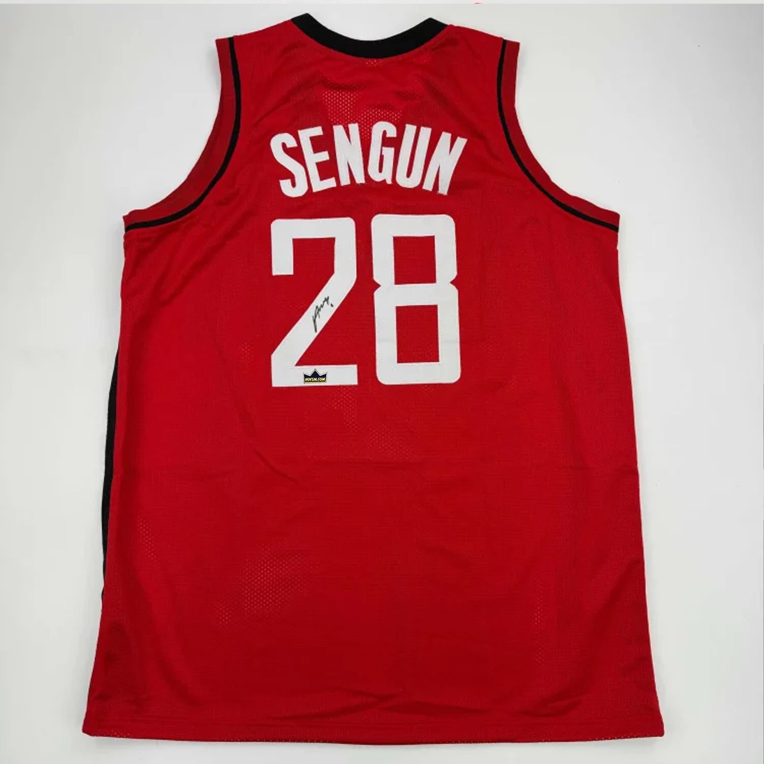 Autographed Alperen Şengüns #28 Houston Rockets Basketball Jersey