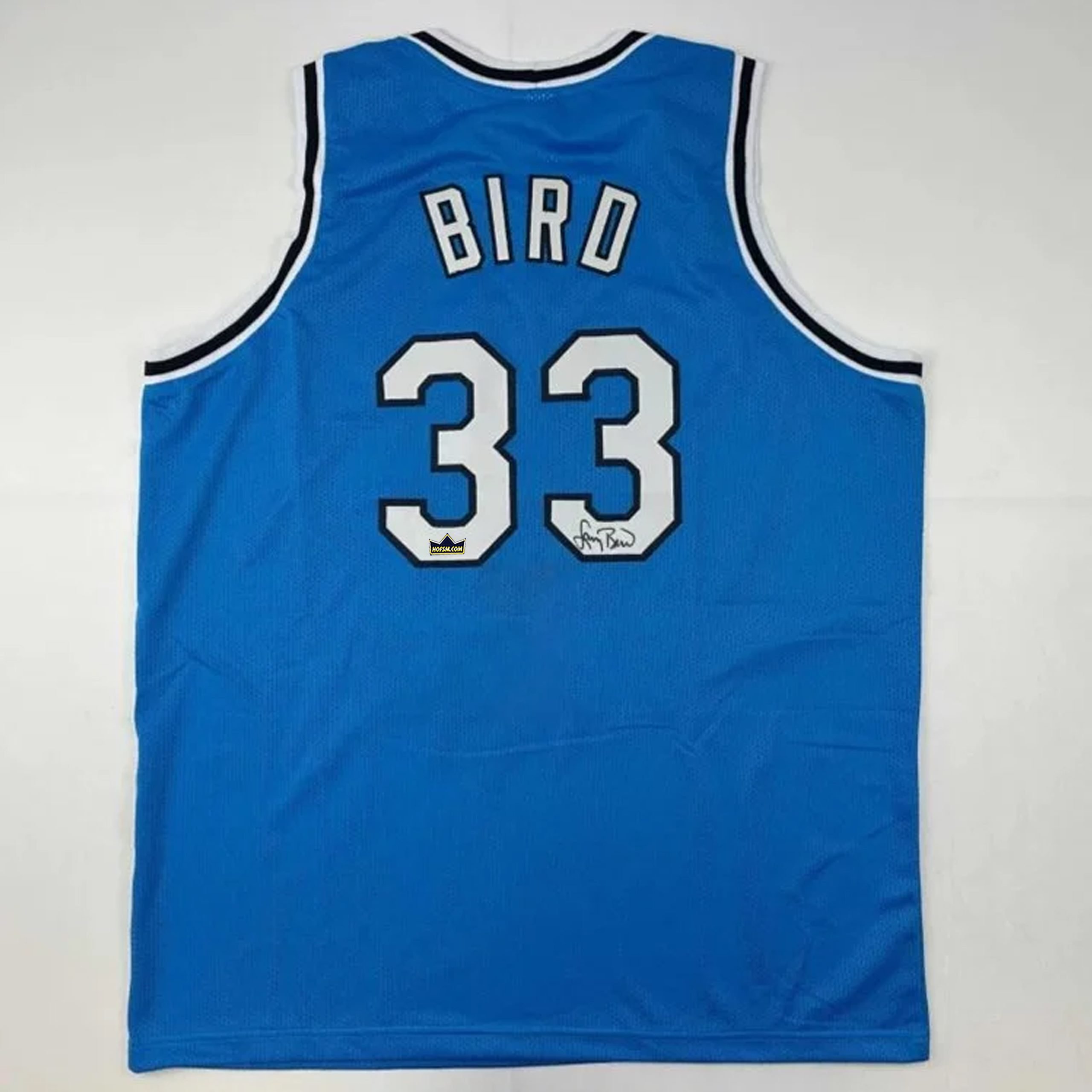 Autographed Larry Bird #33 Indiana State Basketball Jersey