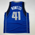 Dirk Nowitzki Autographed #41 Dallas Basketball Jersey