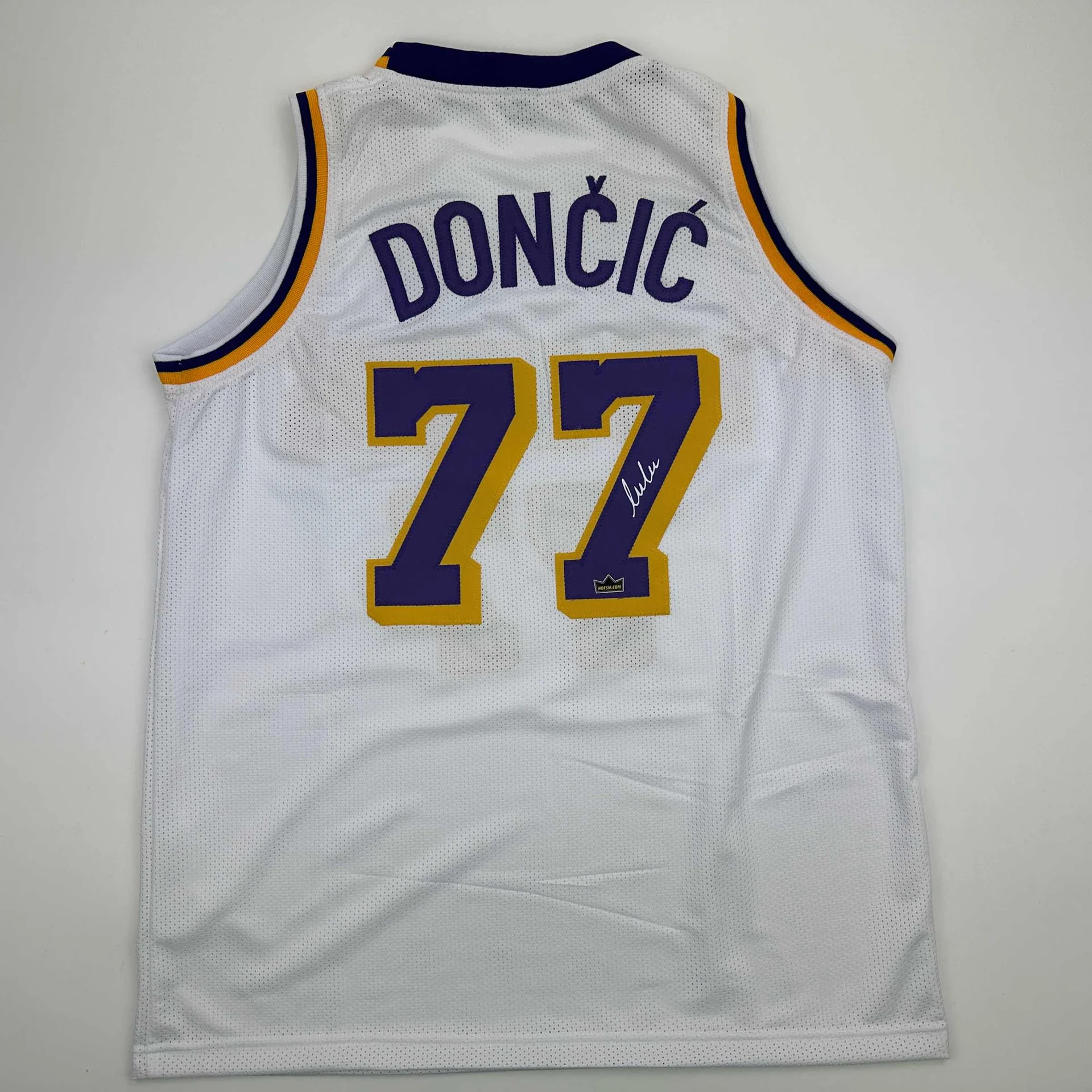 Luka Doncic Autographed #77 Los Angeles Basketball Jersey