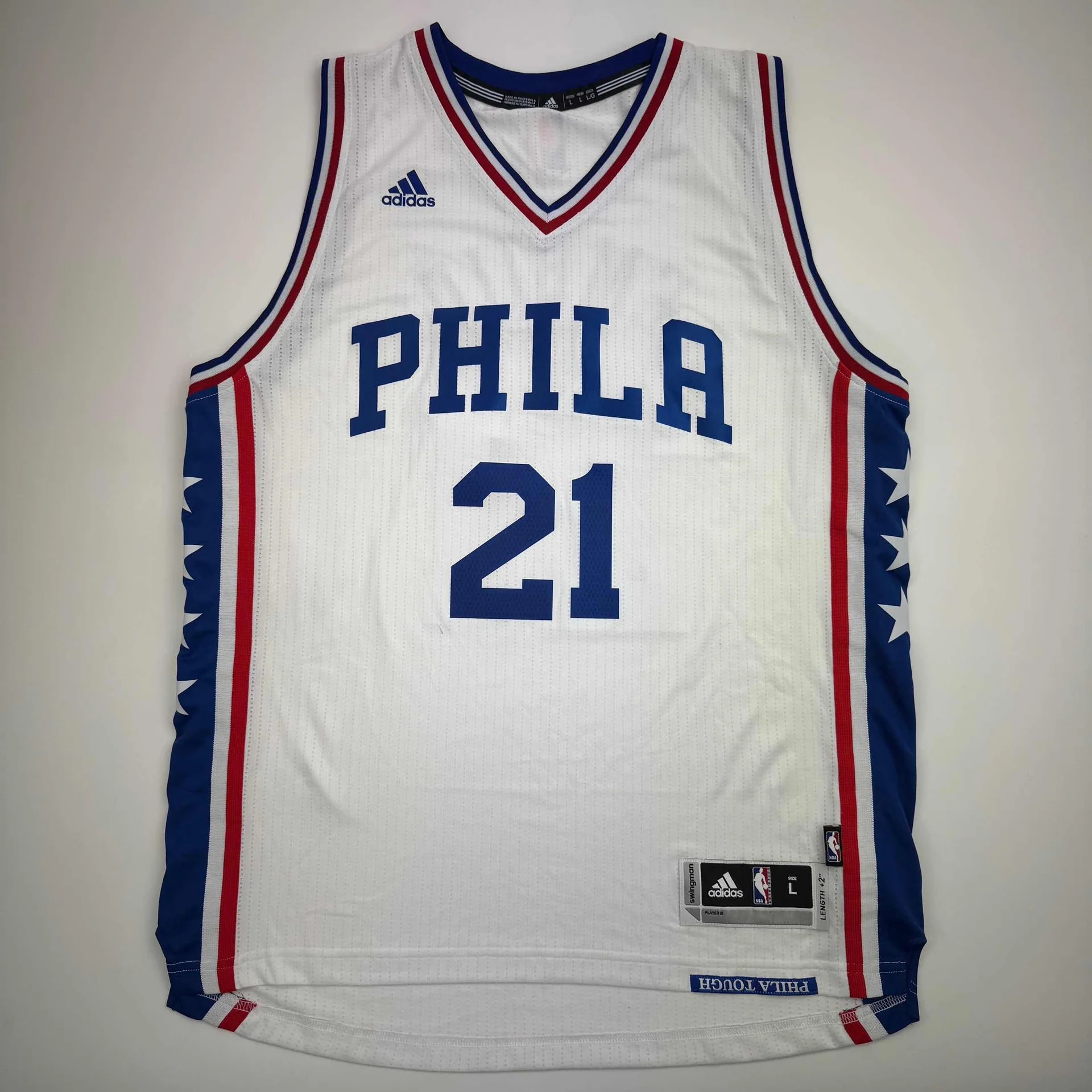 Autographed Joel Embiid #21 Philadelphia 76ers Basketball Jersey
