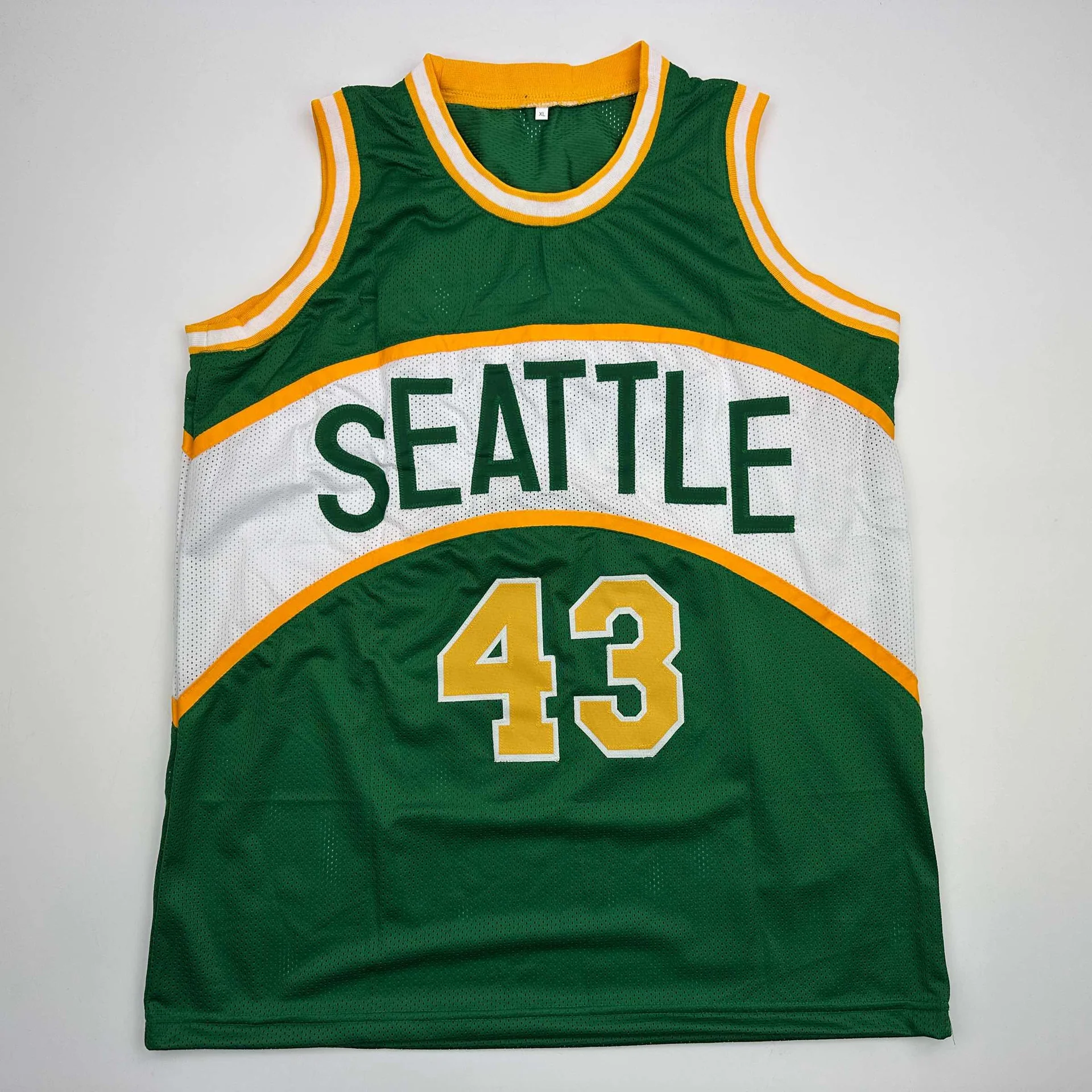 Autographed Jack Sikma #4 Seattle Supersonics Basketball Jersey
