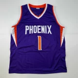 Devin Booker Autographed #1 Phoenix Basketball Jersey