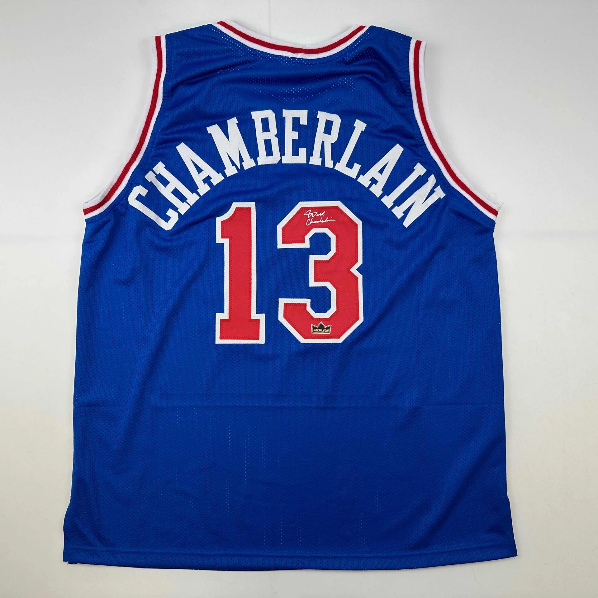 Wilt Chamberlain Autographed #13 Philadelphia Basketball Jersey