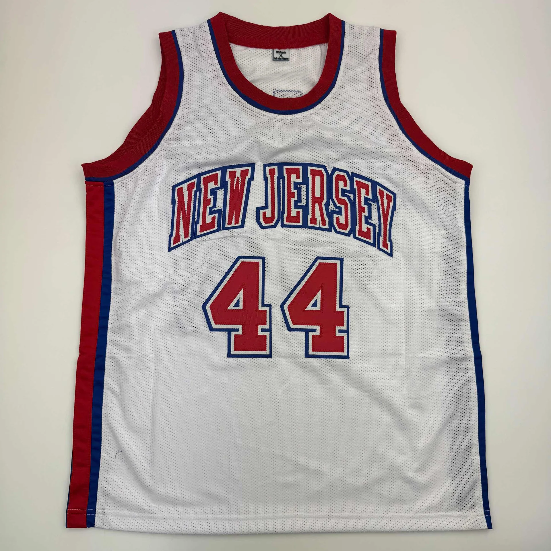 Autographed Derrick Coleman #44 New Jersey Nets Basketball Jersey