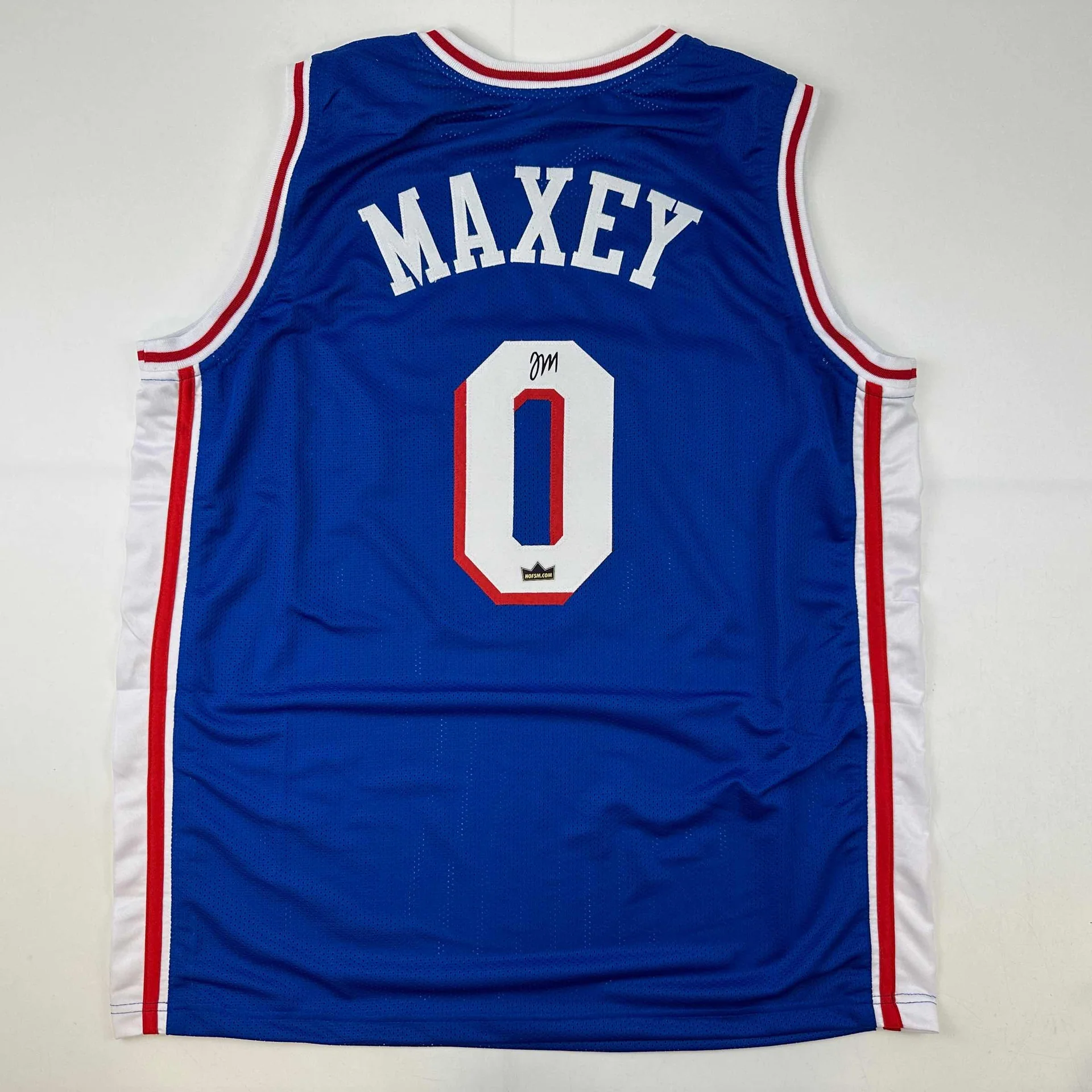 Tyrese Maxey Autographed #0 Philadelphia Basketball Jersey
