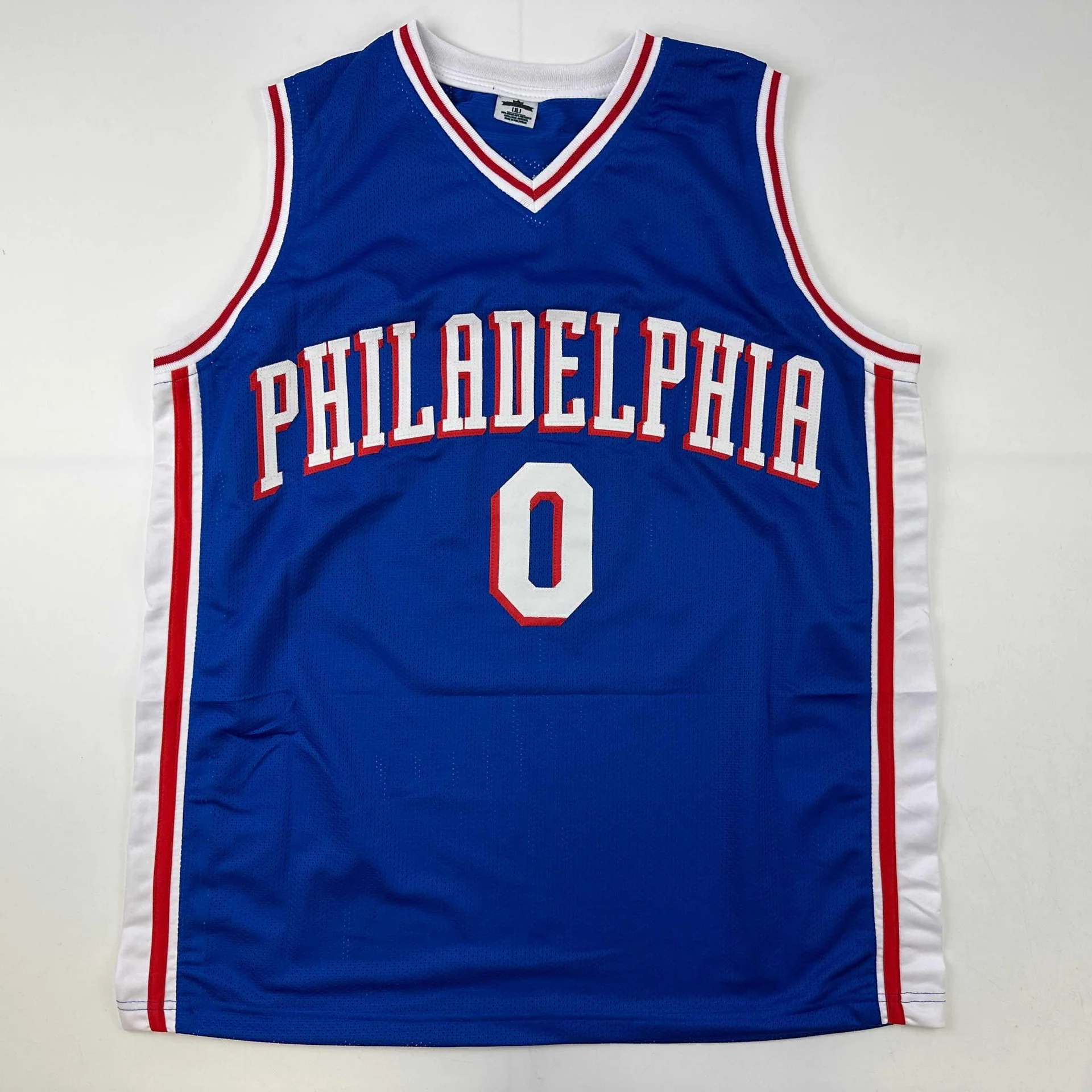 Tyrese Maxey Autographed #0 Philadelphia Basketball Jersey
