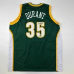 Autographed Kevin Durant #35 Seattle Supersonics Basketball Jersey