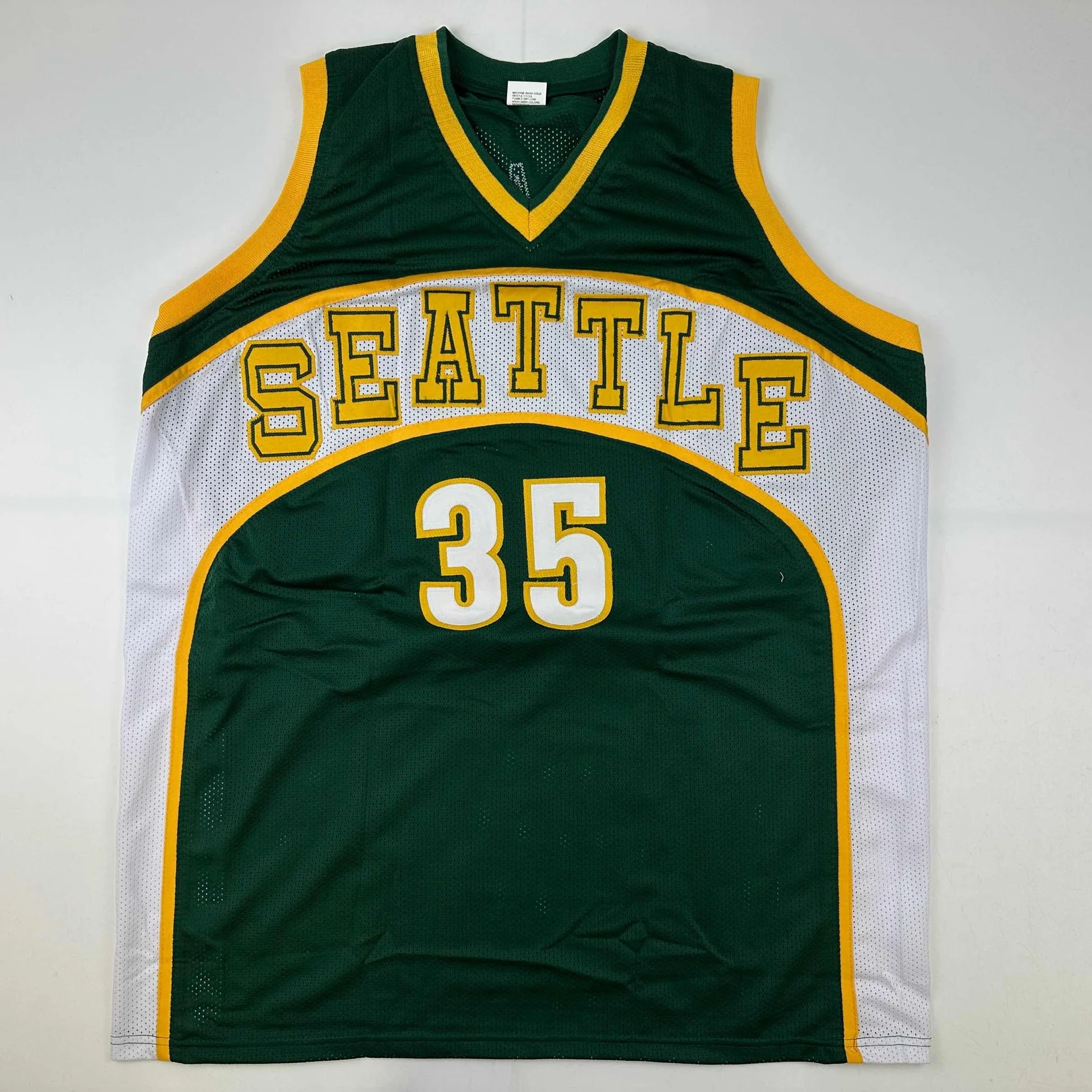 Autographed Kevin Durant #35 Seattle Supersonics Basketball Jersey