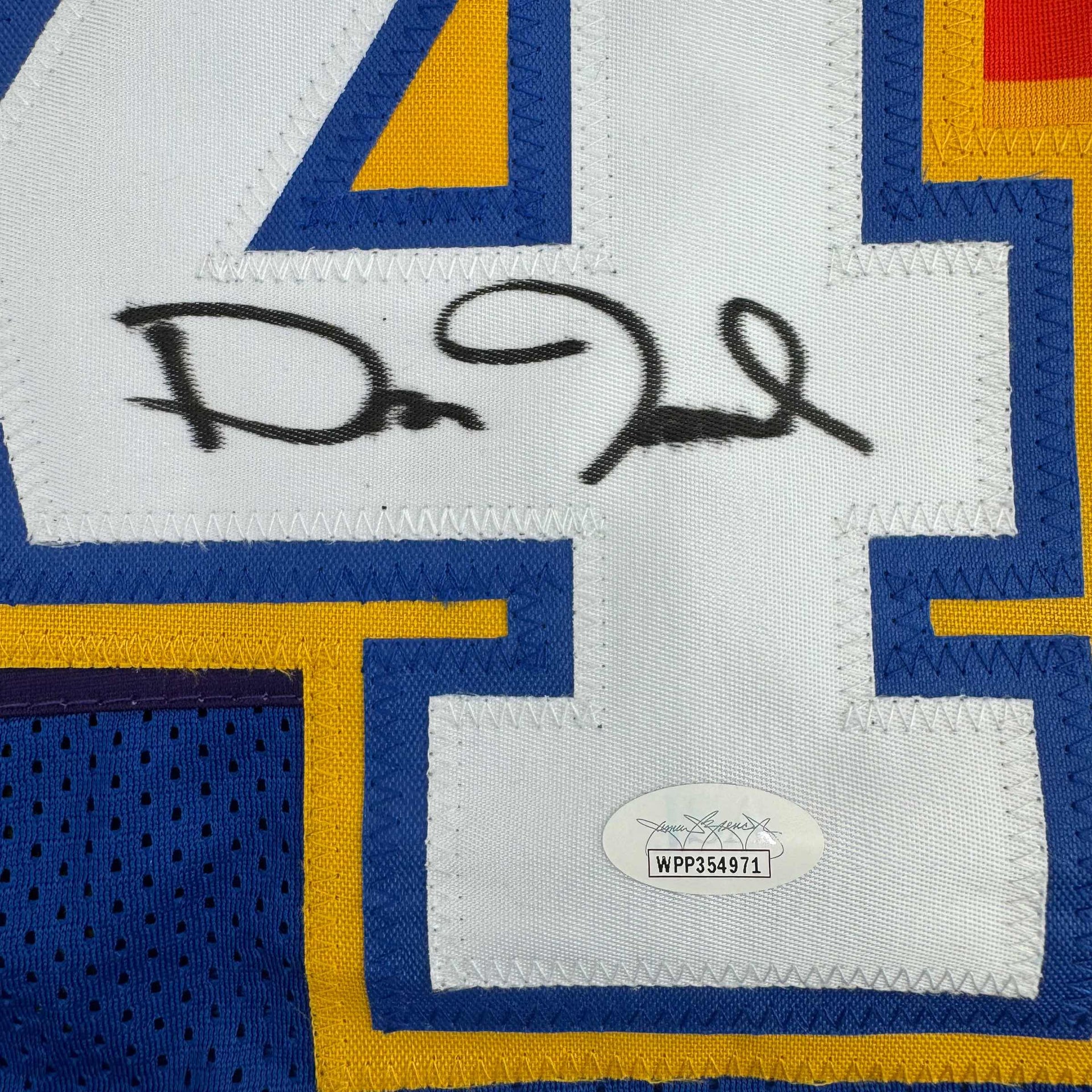 Dan Issel Autographed #44 Denver Nuggets Basketball Jersey