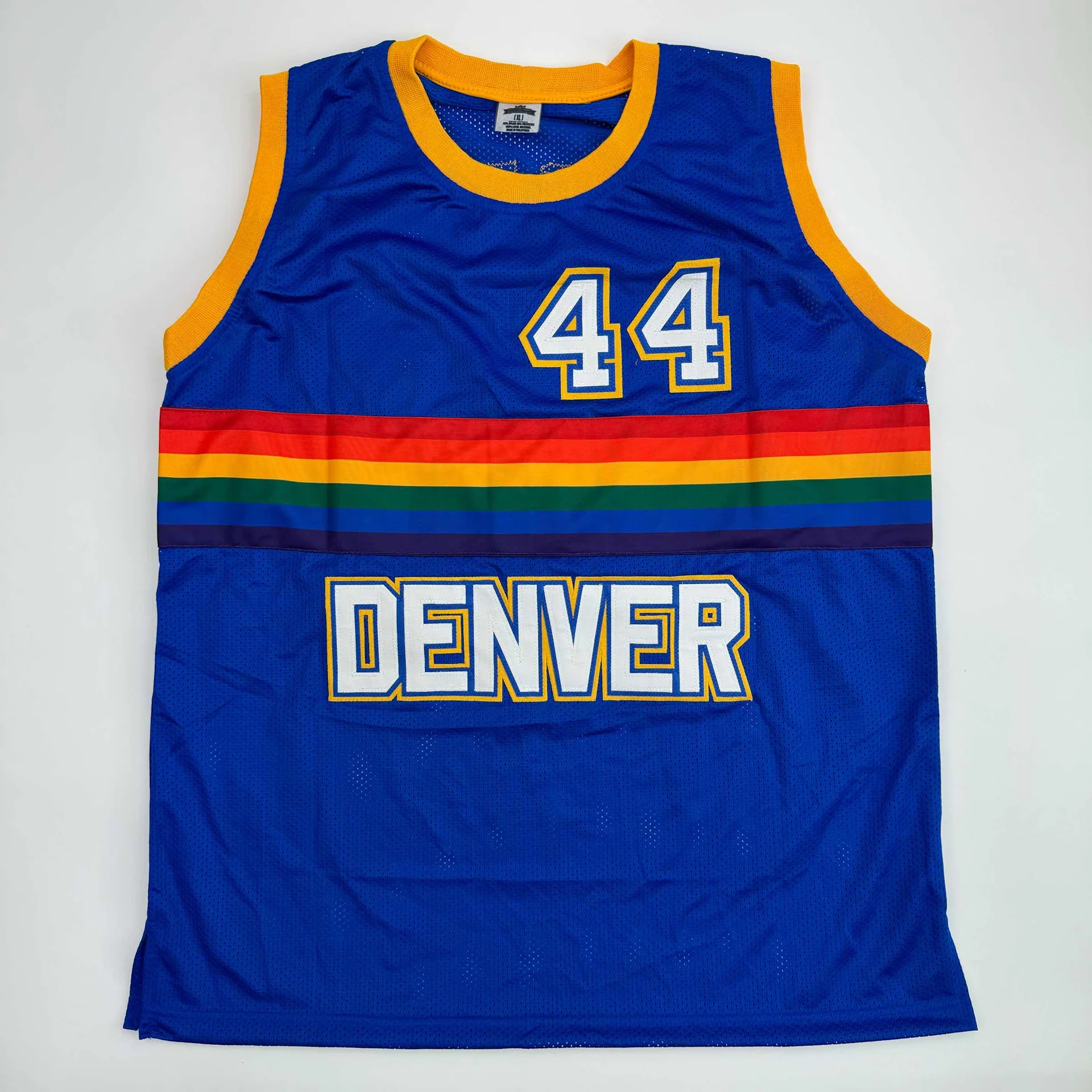 Dan Issel Autographed #44 Denver Nuggets Basketball Jersey