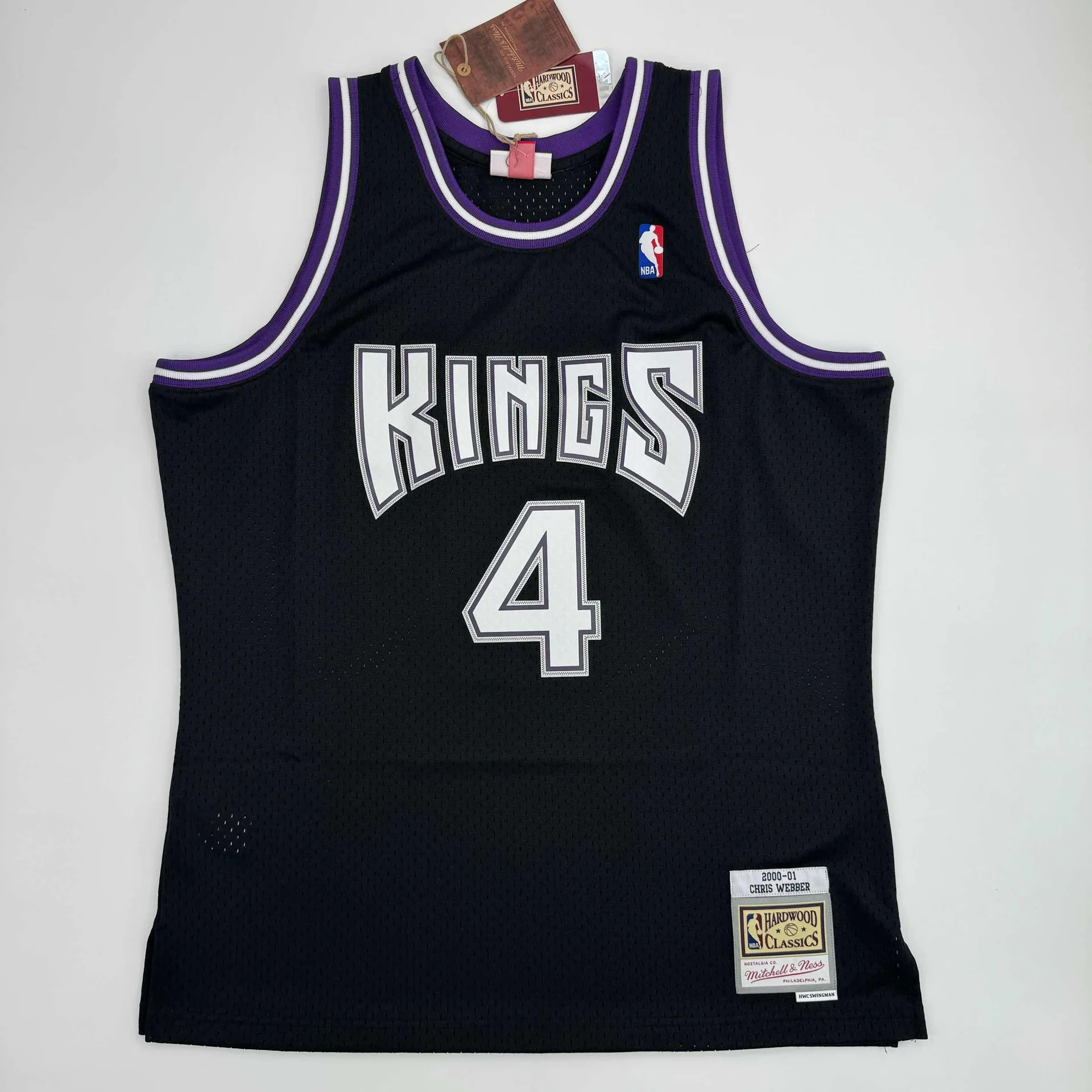 Chris Webber Autographed #4 Sacramento Kings Basketball Jersey