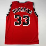 Alonzo Mourning Autographed #33 Miami Basketball Jersey