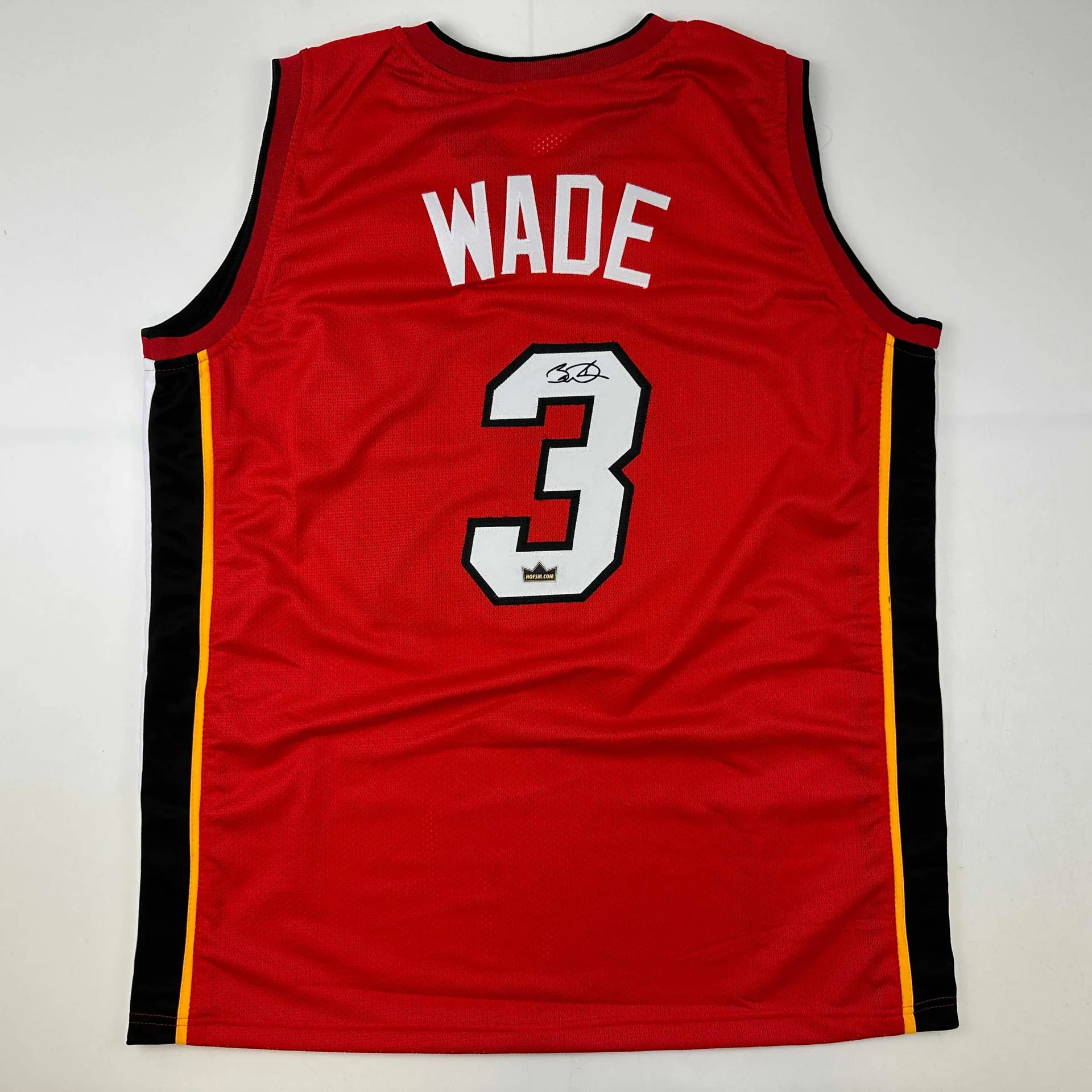Autographed Dwayne Wade #3 Miami Heat Basketball Jersey