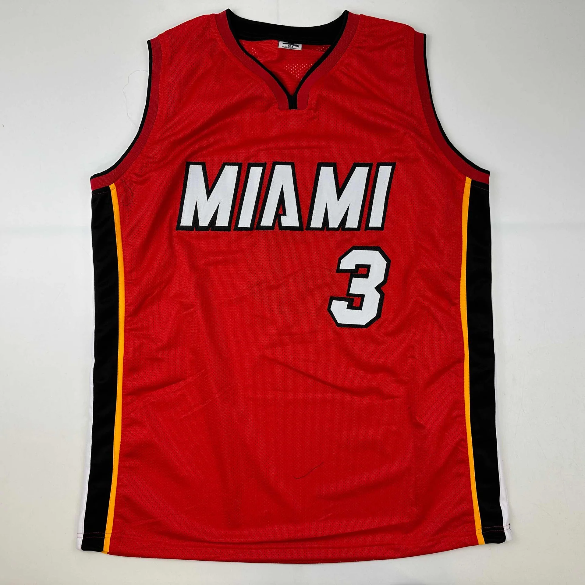 Autographed Dwayne Wade #3 Miami Heat Basketball Jersey