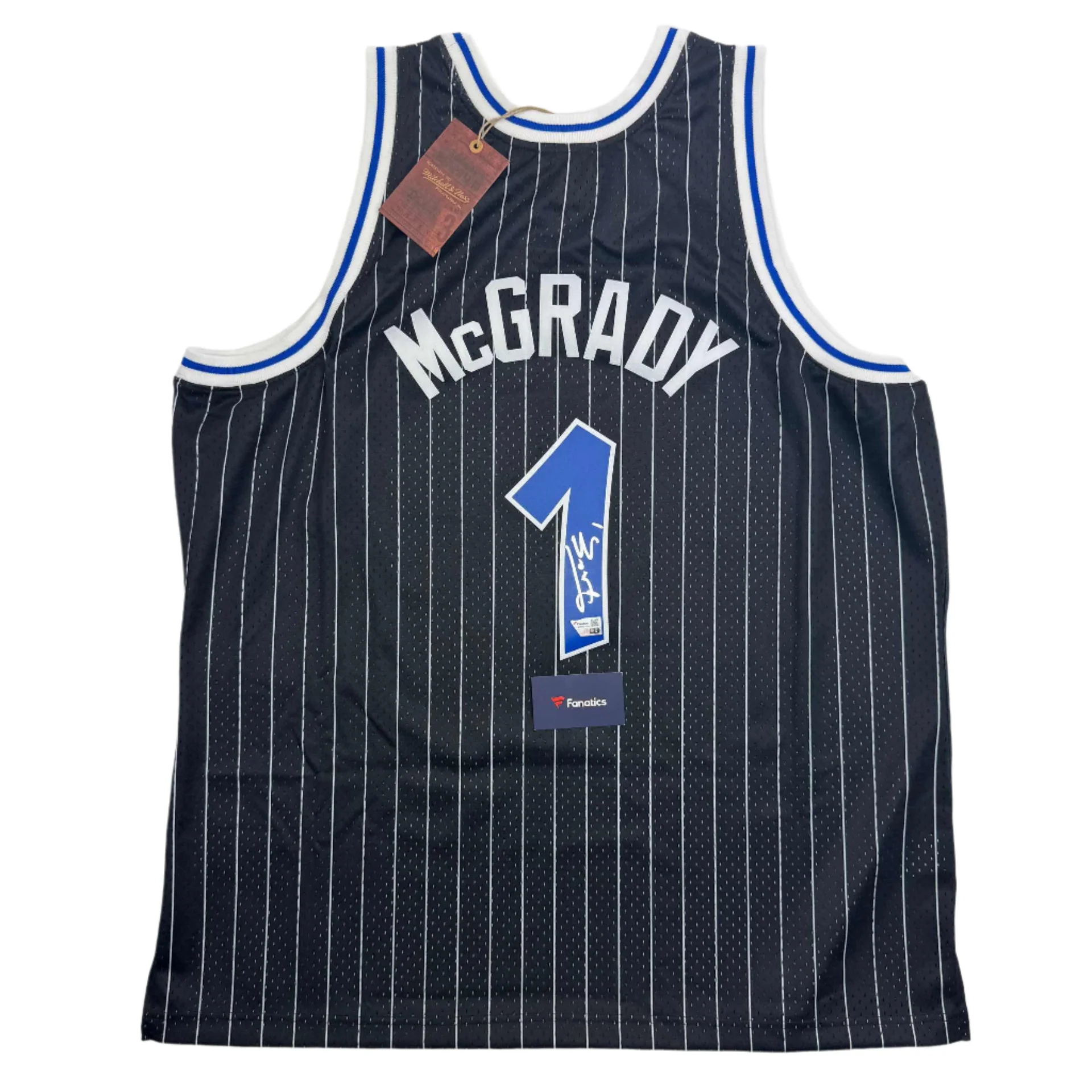 Autographed Tracy McGrady #1 Orlando Magic Basketball Jersey