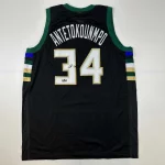 Giannis Antetokounmpo Autographed #34 Milwaukee Basketball Jersey